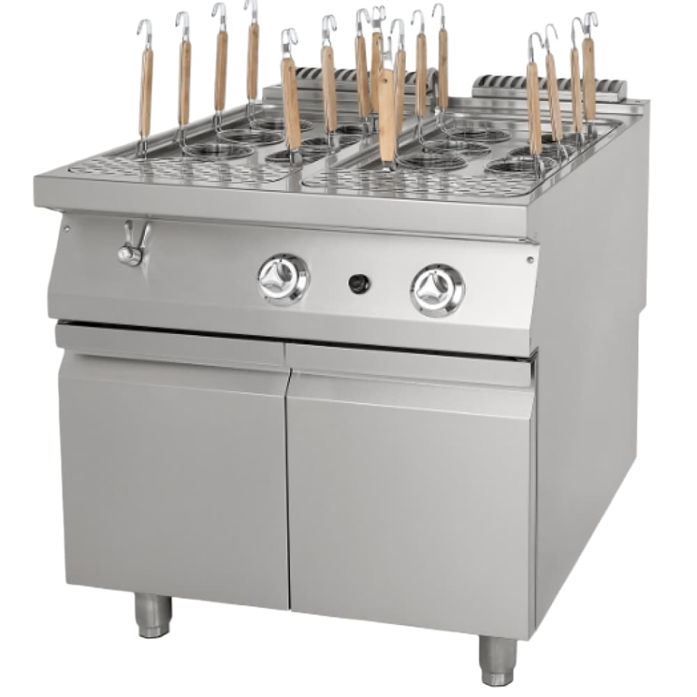 Commercial Kitchen Projects - Großer gewerblicher Gas-Nudelkocher mit Unterschrank aus