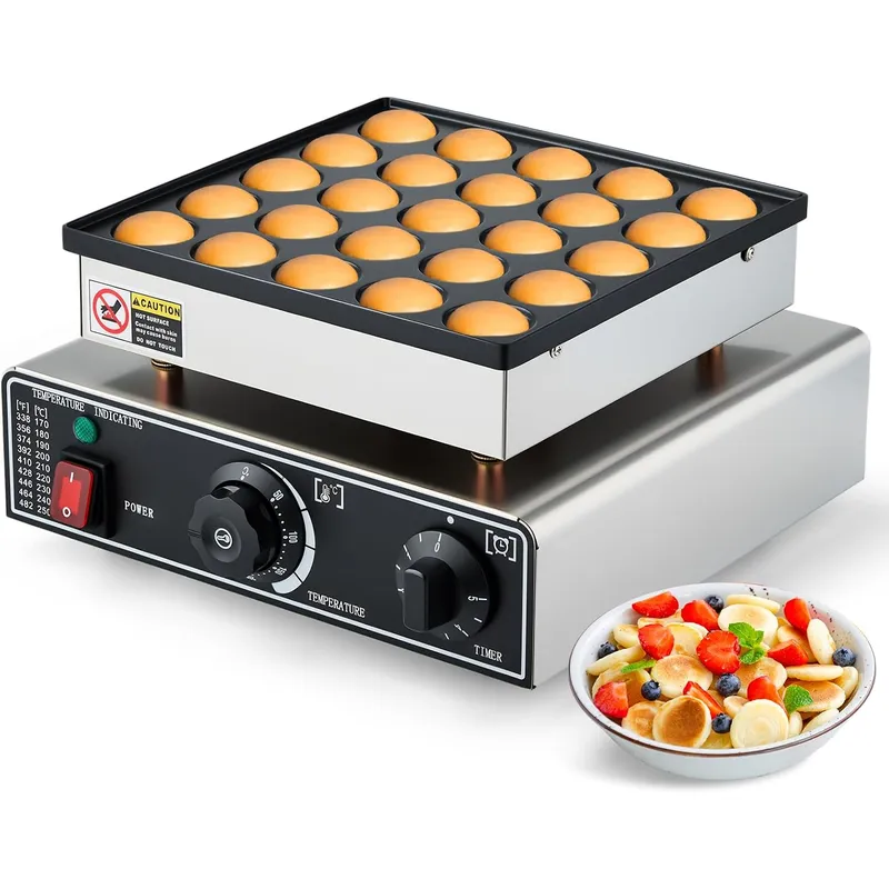 Commercial Kitchen And Bar - Mini-Pfannkuchen-Maker Kommerziell 25 Stück Dutch Muffin