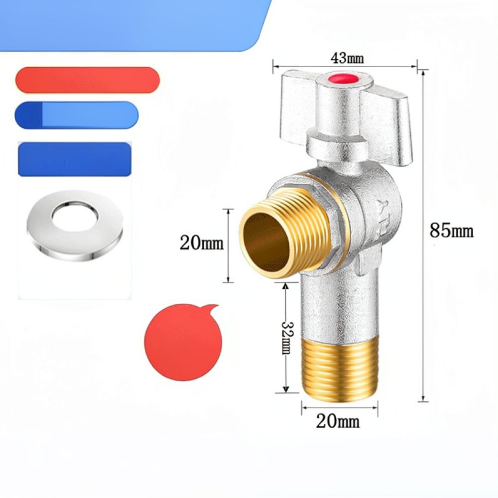 Commercial Quality Kitchen Faucet - Hochwertiges Messing-Winkelventil zur Wandmontage, Absperrhahn für