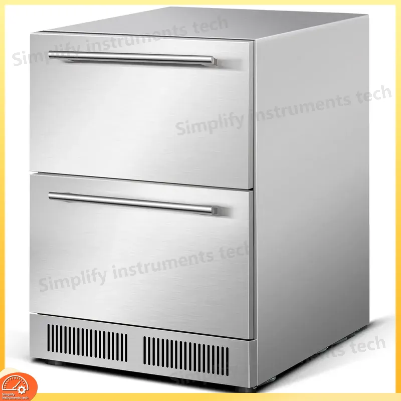 Commercial Kitchen Zones - Edelstahl Doppelzonen-Weinkühlschrank Barschublade Gefrierschrank für Heimküche