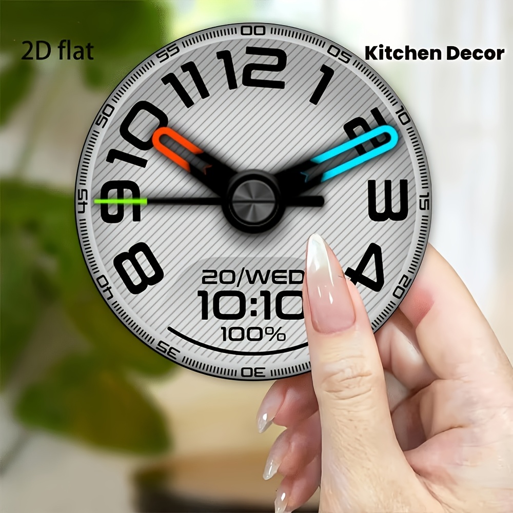 Commercial Kitchen Fridge - 2DPraktische kreative Uhr aus Acryl, Kühlschrankmagnet,