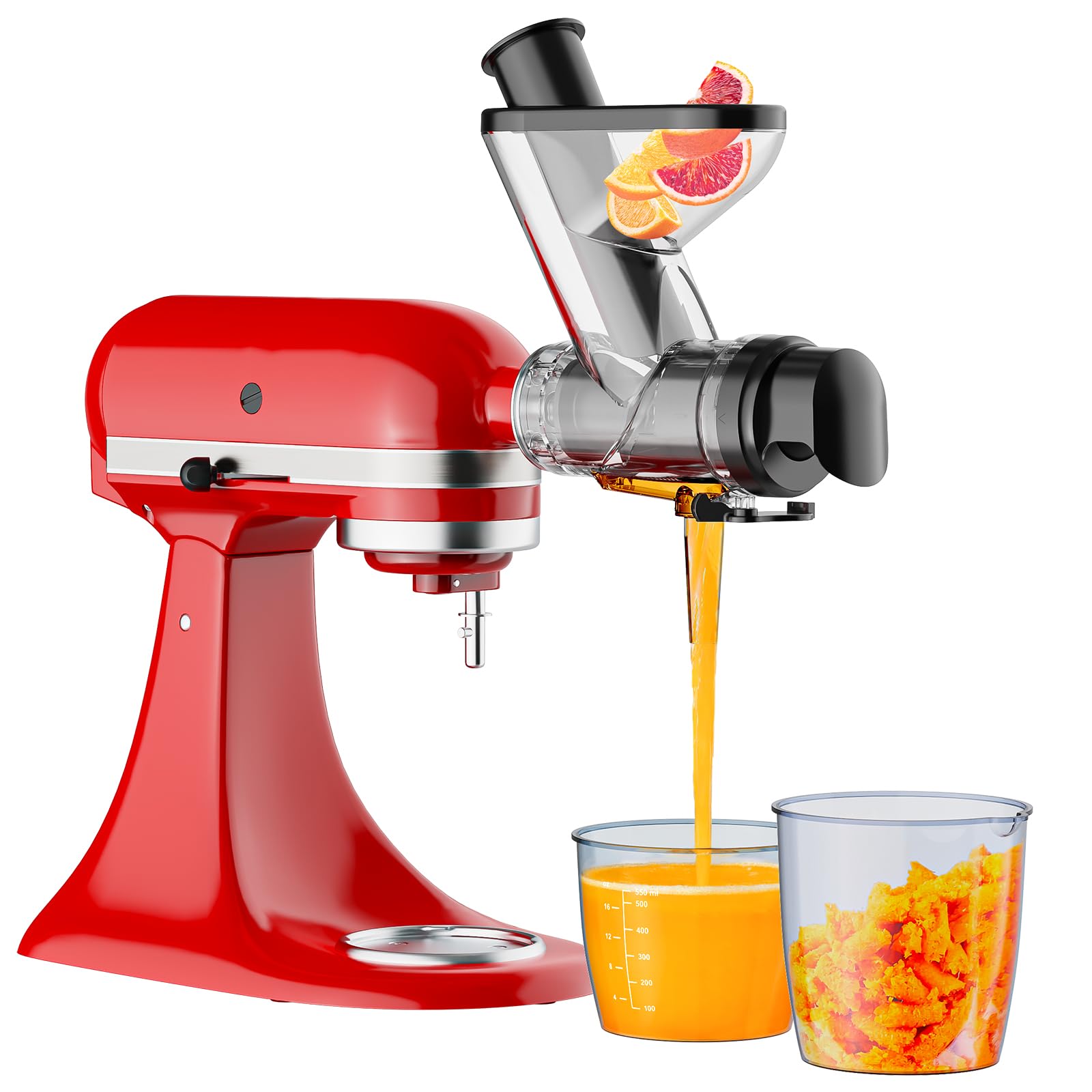 Commercial Kitchen Supplies - Zerkleinerungs-Aufsatz für KitchenAid Standmixer, Langsam-Kaltpress-Entsafter mit