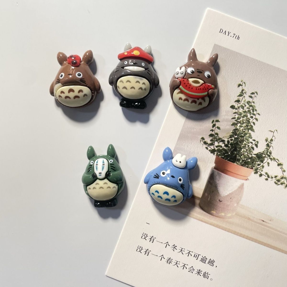 Commercial Kitchen Fridge - Totoro Anime Harz-Kühlschrankmagnet Niedliche Cartoon-Figur Magnetischer