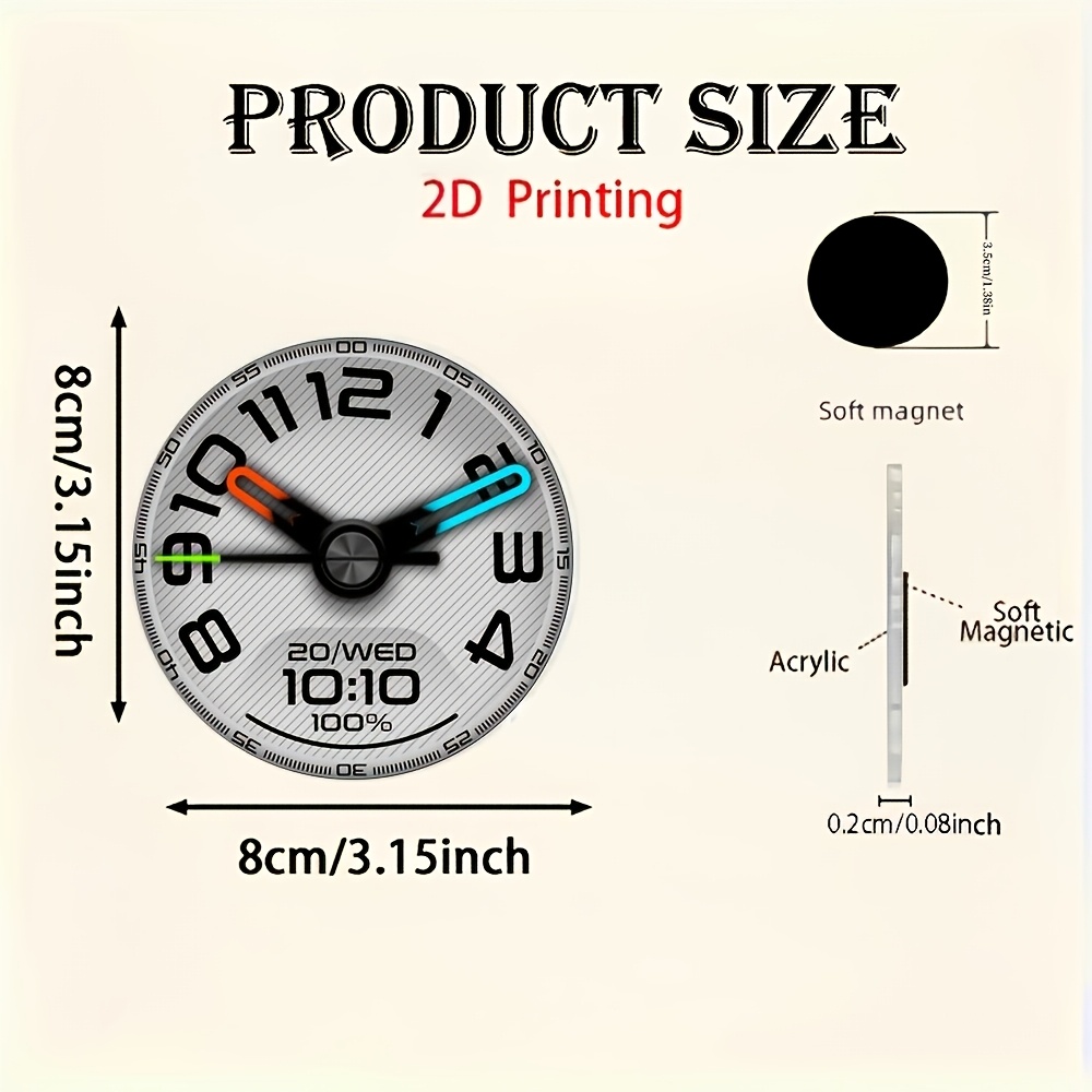 2DPraktische kreative Uhr aus  – Commercial Kitchen Fridge Bewertung und Preis