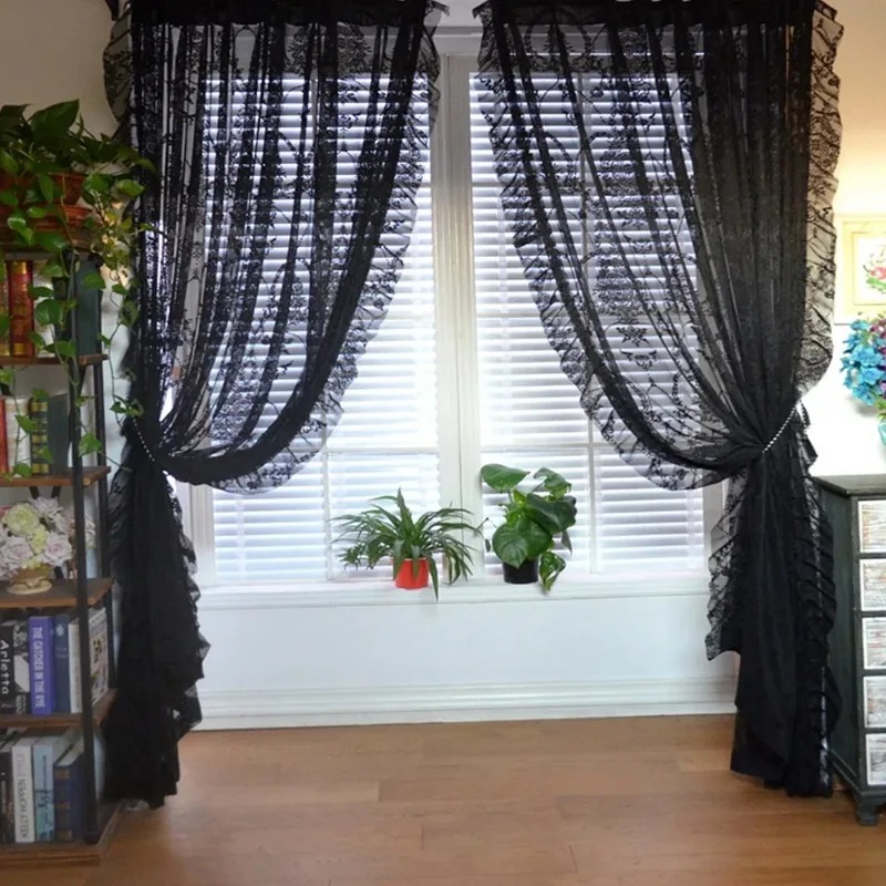 Schwarze florale Tüllvorhänge  – Commercial Kitchen Canopy Bewertung und Preis
